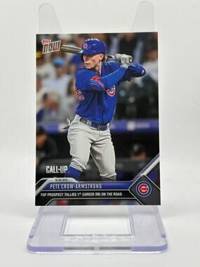 2023 Topps Now MLB Pete Crow-Armstrong CALL-UP 1st Career RBI Chicago Cubs